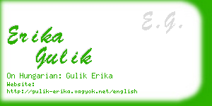 erika gulik business card